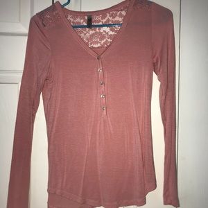 Juniors Blush Long Sleeve